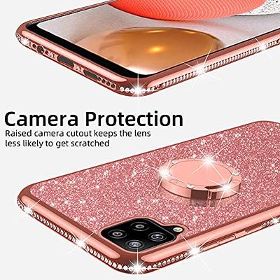 nancheng for Samsung Galaxy A14 5G Case (2023), Phone Case for Galaxy A14  5G Women Glitter Cute Luxury Soft TPU Silicone Clear Cover with Stand  Bumper