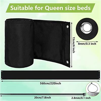 Snl Merchandise- Pack of 2 (Black, Large (9ftx3in)) Under Couch Blocker Under Bed Blocker for Pets Under Bed Blockers for Dogs Toy Blocker for Under