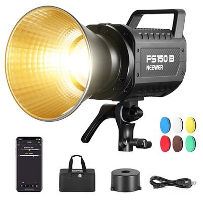 NEEWER CB60 RGB 70W LED Video Light with App Control, Bowens Mount COB Full  Color Continuous Output Lighting 18000Lux/1m CCT 2700K-6500K CRI97+ 17