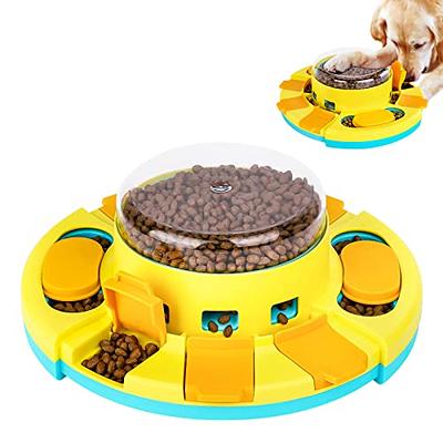 2 Levels Dog Puzzle Toys, Slow Feeder Dog Bowls for Small/Medium