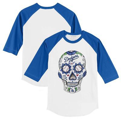 Toddler Tiny Turnip White Los Angeles Dodgers TT Rex T-Shirt