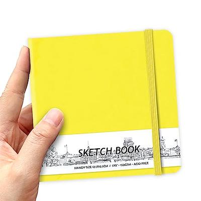  Ctosree 3 Pcs Mini Watercolor Sketchbook 3.9 x 3.9