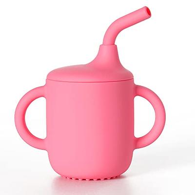 Ginbear 2-in-1 Sip-N-Straw Cup for Baby, Spill Proof Toddler