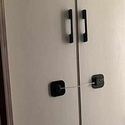 Mini Fridge Locks for Kids No Drill Refrigerator Locks for Adults Cupboard  Lock