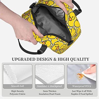 Insulated Lunch Bag for Women Men Reusable Lunch Box with Adjustable  Shoulder Strap, Kawaii Cute Lunch Bags Lunchbox