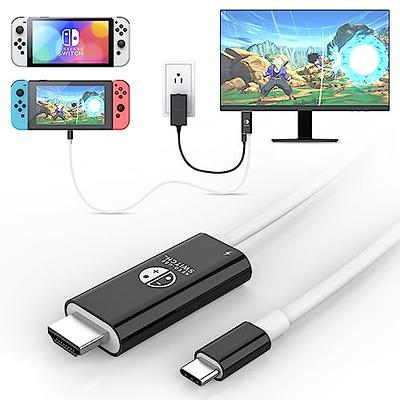 JINGDU Portable HDMI Cable Compatible with Nintendo Switch NS/OLED, USB C  to HDMI Cable Replaces The Original Switch Dock for TV Screen Mirroring