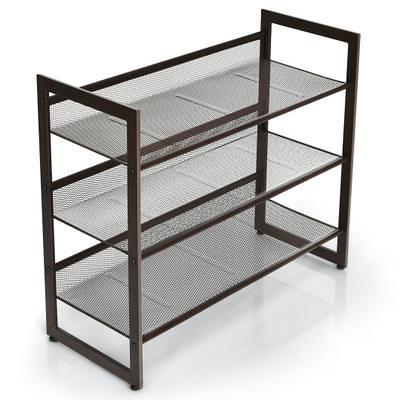 Mainstays 12-Tier over the Door Shoe Rack for 36 Pairs, Metal, Gray