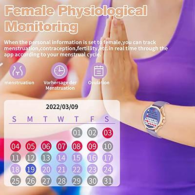 Woneligo Smart Watch for Women Bluetooth 5.0 Call,1.8 Womens Watches,Alexa  Built-in,[24H Heart Rate Sleep Blood Oxygen Monitor],5ATM Waterproof,100