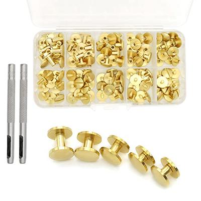 200 pcs Nickel Plated Tip Screws Pointed Cross Slot Leather