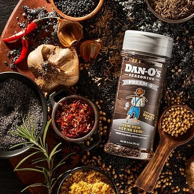 Dan-O's Seasoning Small 5 Bottle Combo, Original, Spicy, Crunchy,  Cheesoning, & Preem-O