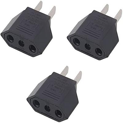 BESTEK India, South Africa Travel Plug Adapter, Grounded Universal Type D  Plug Adapter India to US Adapter - Ultra Compact for India, Sudan, Pakistan