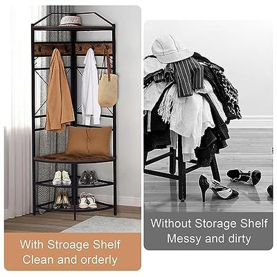 Vintage Clothes Closet/Storage Organizer Freestanding Garment Rack