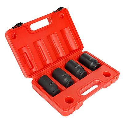 TYFYB Impact Socket Set,1/2 inch Drive Spindle Axle Nut Socket Set