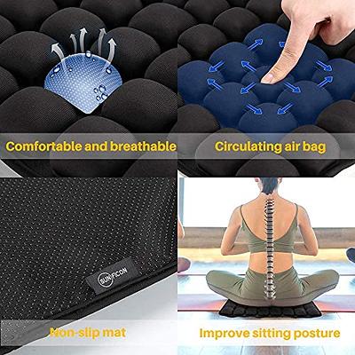 Air Inflatable Seat Cushion Seat Pad for Wheelchair Home Office