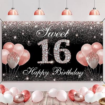 Happy 14th Birthday Green and Black Banner Cheers to 14 Years Old Backdrop  Confetti Balloons Theme Decor for Girls 14 Years Old Birthday Party  Decorations Bday Supplies Background Favors Gift Glitter - Yahoo Shopping