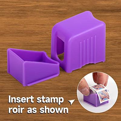 2 Pack Stamp Dispenser for A Roll of 100 Stamps,Stamp Roll Dispenser,  Holder for Stamps Postage Forever Roll of 100 Stamp Organization for Desk  Office