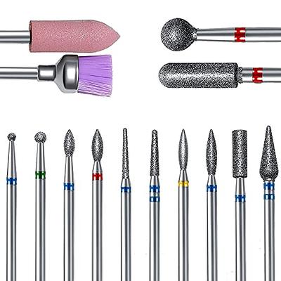 Nail File Drill Bits Set with Sanding Bands for Rotary Tool