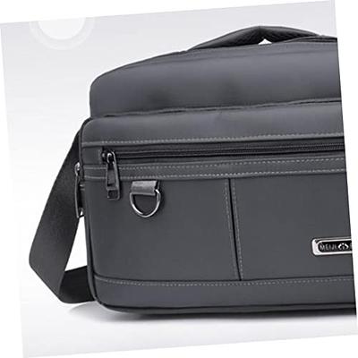 LAORENTOU Men's Genuine Leather Shoulder Bag, Business Crossbody Bag for Men Messenger Bags Leather Purse Men's Side Bags