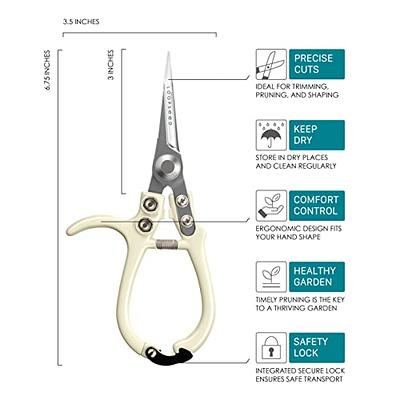 Shears Tree Trimmer Garden Shears With Ergonomic Grips For Garden Cutting,  Shaping, And Trimming(1pc, Orange)