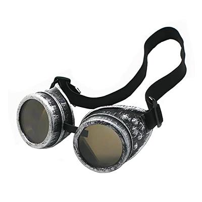 Skeleteen Steampunk Goggles Costume Accessories - Cyber Victorian Welding  Glasses - 1 Piece