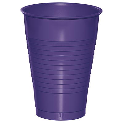 50 Count Burgundy 12 Oz Plastic Cups Disposable Party Cups