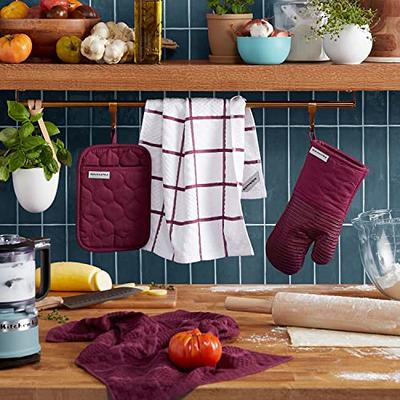 KitchenAid Onion Quilt Kitchen Towel, Oven Mitt & Potholder Set 4