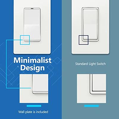 BN-LINK Wireless Remote Control Electrical Outlet Switch for Lights, Fans, Christmas Lights, Small Appliance, Long Range White Learning Code, 3Rx-1Tx