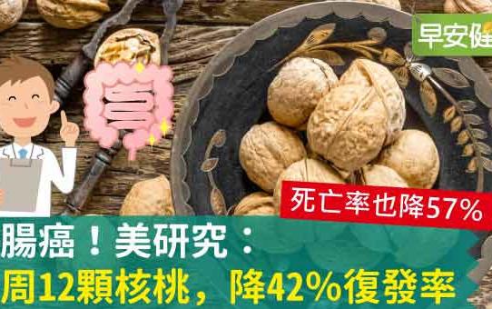 防腸癌！美研究：每周12顆核桃，降42％復發率