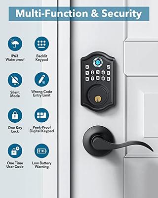 Sifely Smart Lock - Biometric Fingerprint Smart Door Lock - Keypad Keyless  Entry Door Lock - Passcode Code Door Lock - Digital Door Lock - Door Handle