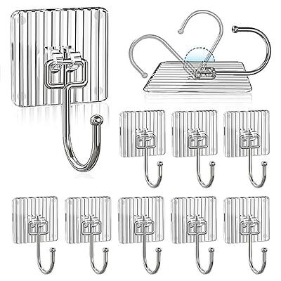 Black Self Adhesive Hooks, Sticky Hooks Extra Strong, Hanging up to 6KG,  Waterproof Heavy Duty Stick on Wall Door, for Towel Coat Hat Purse in  Bathroo