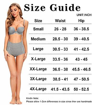  Wirarpa Womens Cotton Underwear Briefs High Waisted Full  Coverage Panties Ladies Plus Size Underpants 4 Pack Multicolor XX-Large