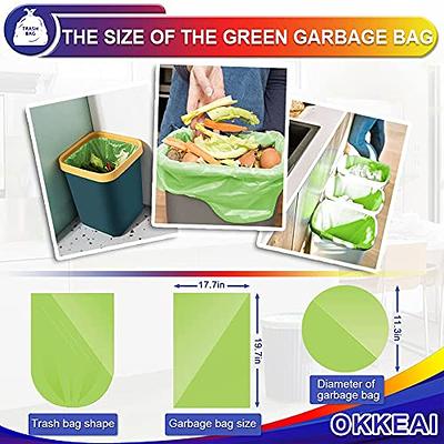 OKKEAI 220 Counts 3 Gallon Trash Bags Small Waste Basket Liners Mini Clear Trash  Bags Bathroom Trash Can Bags White 10 Liter Trash Bags Toilet Garbage Bags  for Kitchen Office,Kitchen,Bathroom