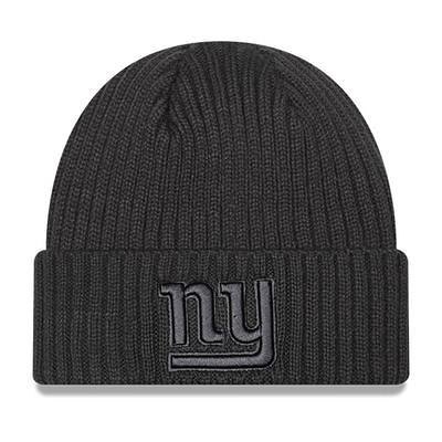 Men's New Era Royal New York Giants Helmet Head Trapper Knit Hat