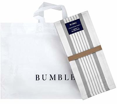 Bumble Premium Cotton Kitchen Hand Towels (20 x 28) Grey Vintage