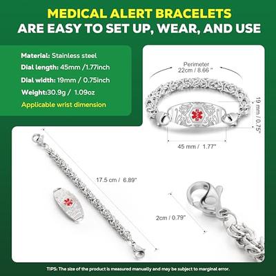 Latex Medical Alert Bracelets – Universal Medical Data