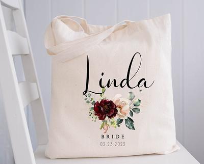 Personalized monogram Bridesmaid Beach Tote Bag, Custom wedding Burlap Bags  Customized Maid of Honor Burlap Beach Tote Bags