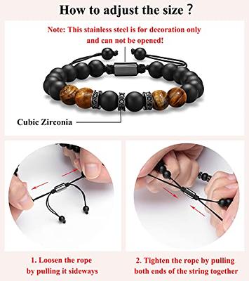 Gifts for Dad Gifts from Daughter Birthday Gift Bracelets for Men Fathers Day Tiger Eye Cool Gifts for Dad Who Wants Nothing Best Dad Ever to My Dad