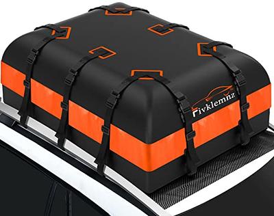 FIVKLEMNZ Car Rooftop Cargo Carrier Roof Bag Waterproof for All Top of  Vehicle with/Without Rack Includes Topper Anti-Slip Mat + Reinforced Straps  + 6 Door Hooks + Luggage Lock (21 Cubic Feet) - Yahoo Shopping