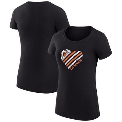 Women's G-III 4Her by Carl Banks White Cincinnati Bengals Heart Graphic Fitted T-Shirt Size: Small