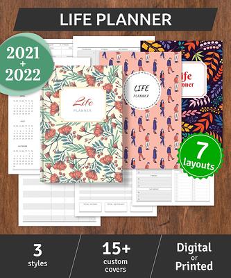 Life Planner 2021 2022 Dated Weekly With Menu Monthly Bill Expense Tracker Inserts Custom Hardcover Sewn Bound A5 Yahoo Shopping