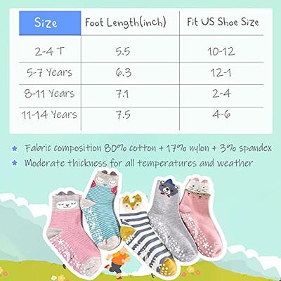 LA Active Athletic Crew Grip Socks - Cozy Warm Winter Socks - Baby Toddler  Infant Newborn Kids Boys Girls Non Slip/Anti Skid : : Clothing