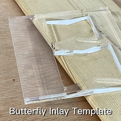 inBovoga 3 Pcs Router Templates for Woodworking, Bowtie Router Template Jig  Kit, Butterfly Inlay Template Decorative