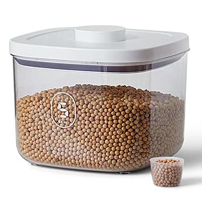 Food Flour Storage Containers Airtight Snack Sugar Cereals AS Container  Large Capacity Rice Bucket With Measuring Cup Seal Lids