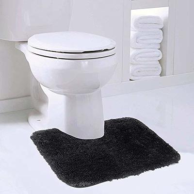 OLANLY Luxury Toilet Rugs U-Shaped 24x20, Extra Soft and Absorbent