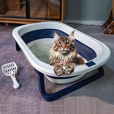 8 Pcs Small Kitten Litter Box Rabbit Litter Pan Mini Open Cat Litter Box  Low Entry