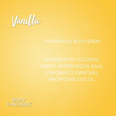 Body Fantasies Signature Fragrance Body Spray, Vanilla - 8 fl oz