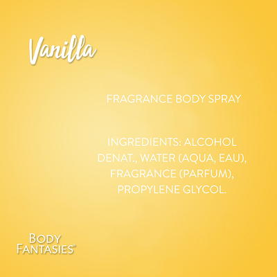 Body Fantasies Signature Fragrance Body Spray, Vanilla - 3.2 fl oz