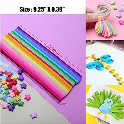 1350 Sheets Origami Paper Stars DIY Hand Crafts Origami Lucky Star Paper  Folding Origami Star Paper Strips for Paper Arts Crafts,Christmas (G)