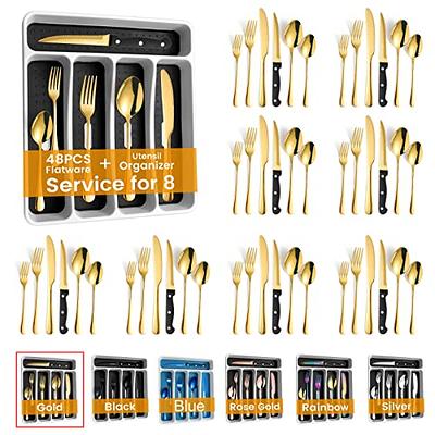 Mainstays 30-Piece Kitchen Gadget Set with Cooking Utensils, Measuring  Cups, Clips, and Drawer Organizer, Black/White