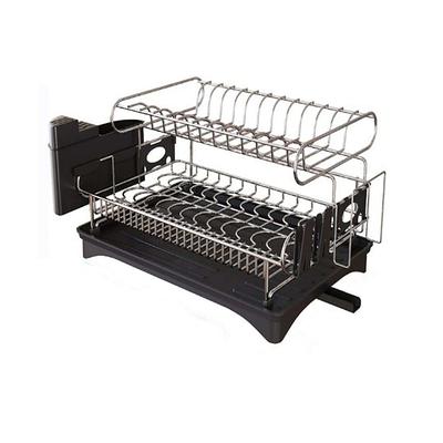 G.a HOMEFAVOR Dish Drying Rack, 2-Tier Adjustable Length(25.6-33.5